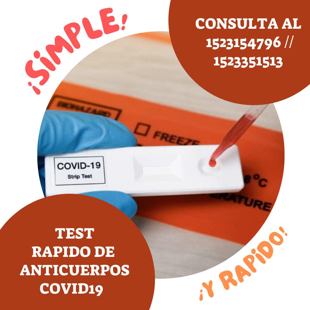 Muestra de sangre en dispositivo para Covid